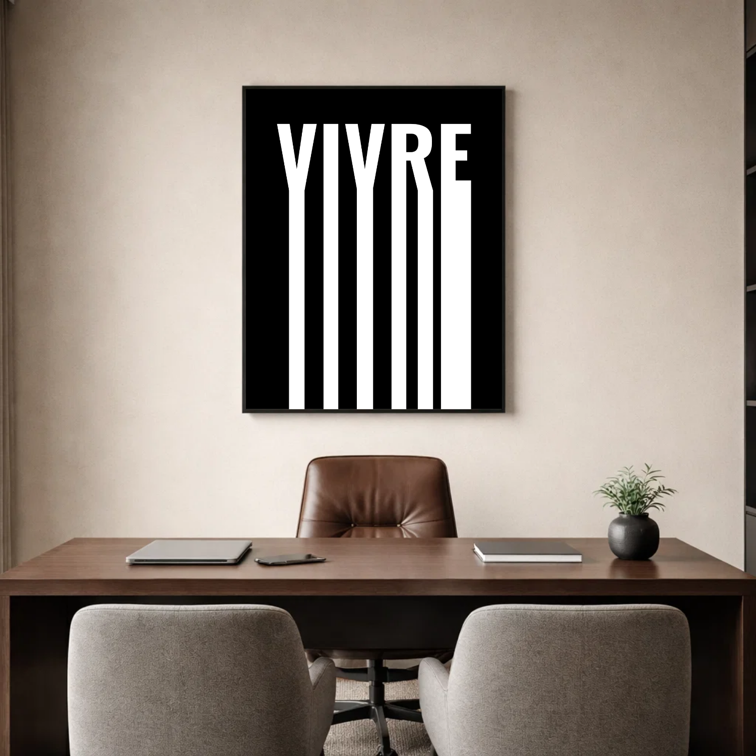 Affiche contemporaine "Vivre"