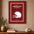 Affiche "Football américain contemporain"