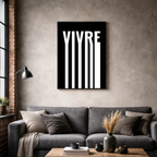 Affiche contemporaine "Vivre"