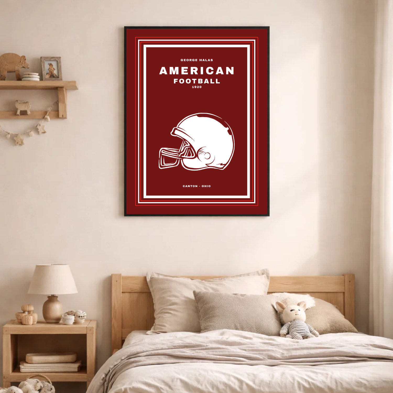 Affiche "Football américain contemporain"