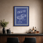 Affiche "Cocktail contemporain"