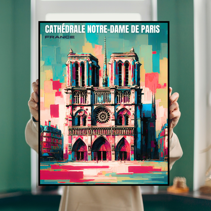 Affiche "Cathédrale de Notre-Dame de Paris"