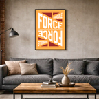 Affiche "Force tranquille" contemporaine