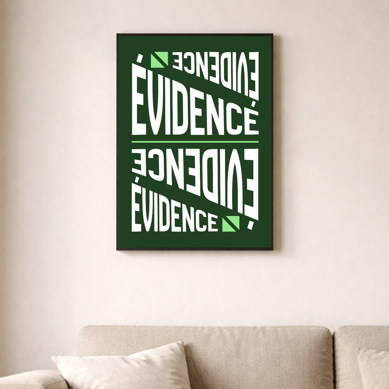 Affiche contemporaine "Évidence"