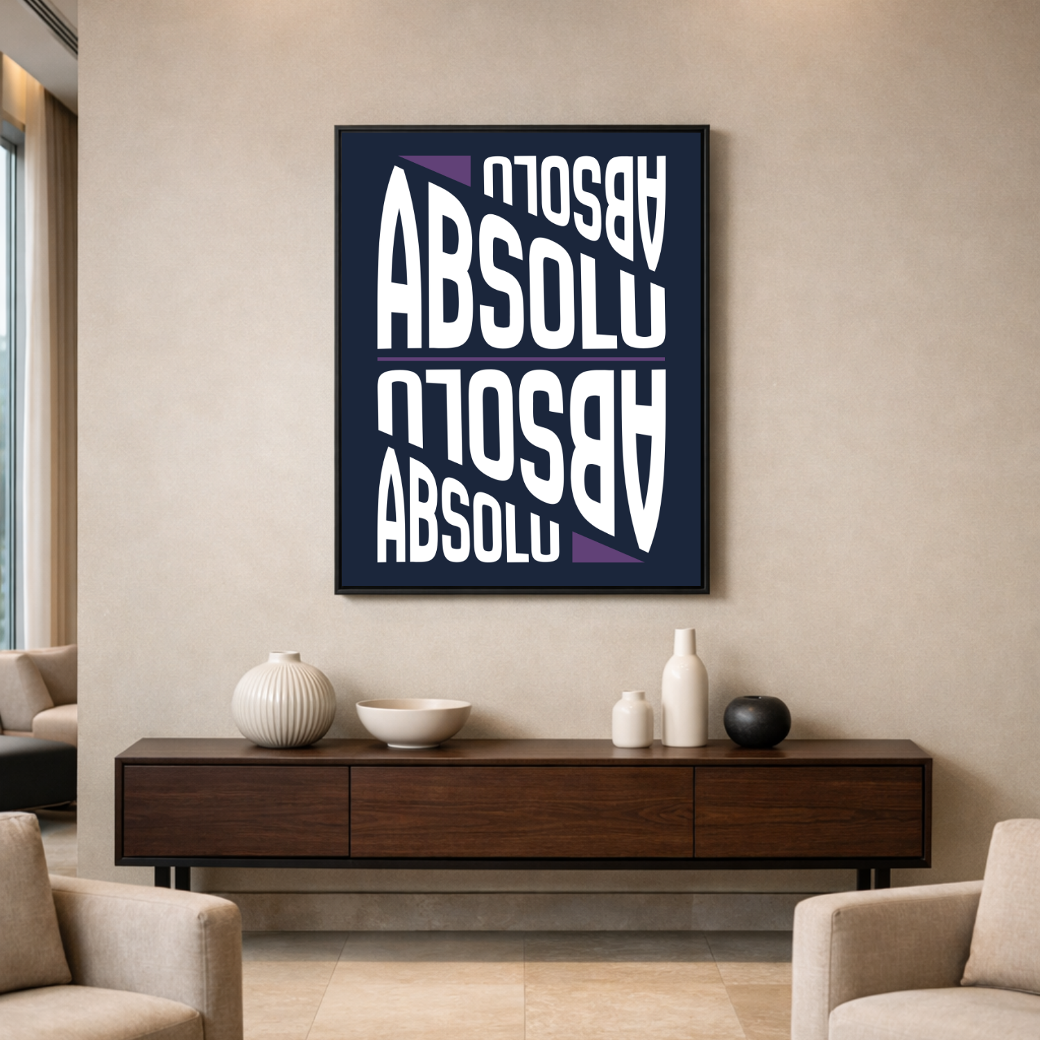 Affiche "absolu" contemporaine