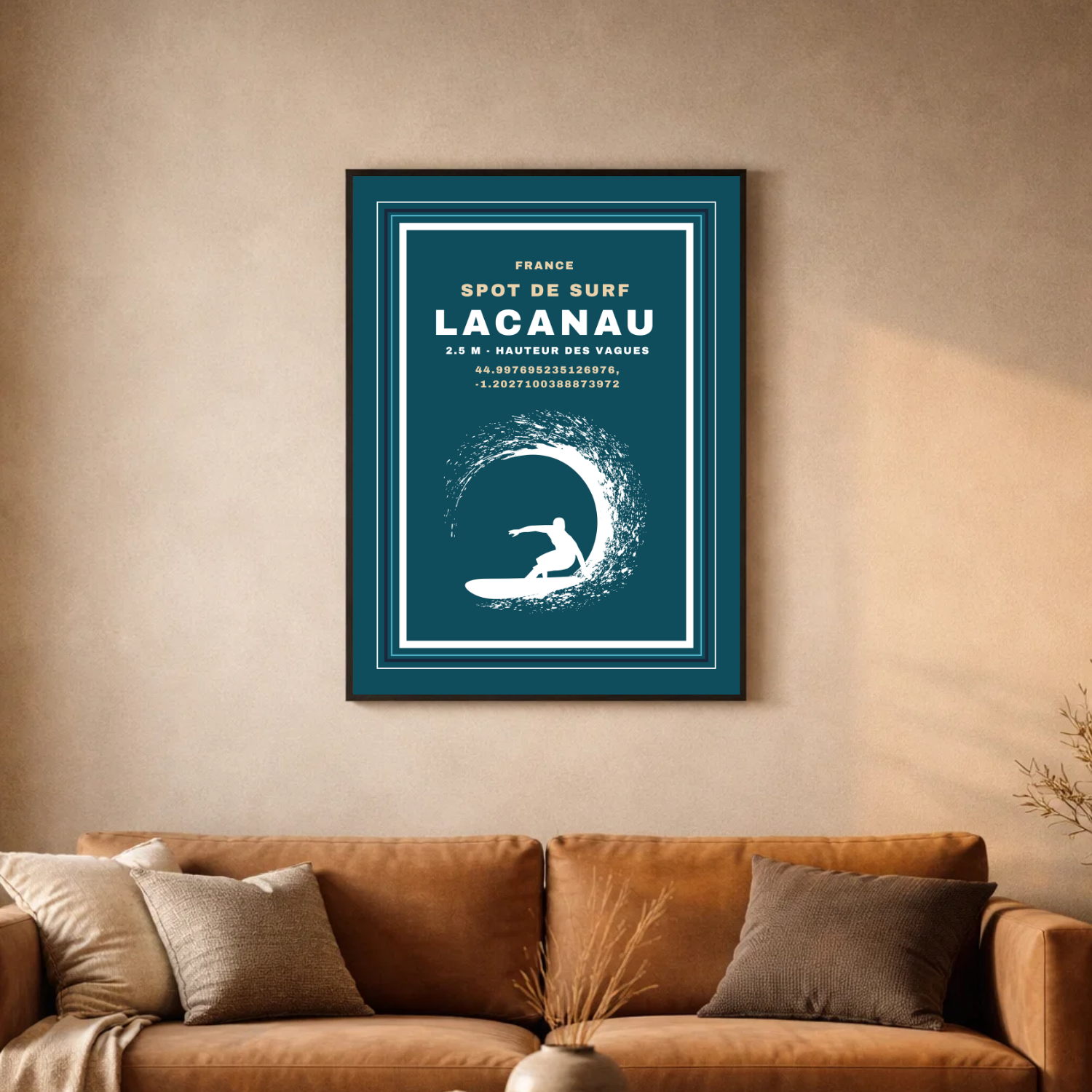 Affiche "Lacanau surf contemporain"