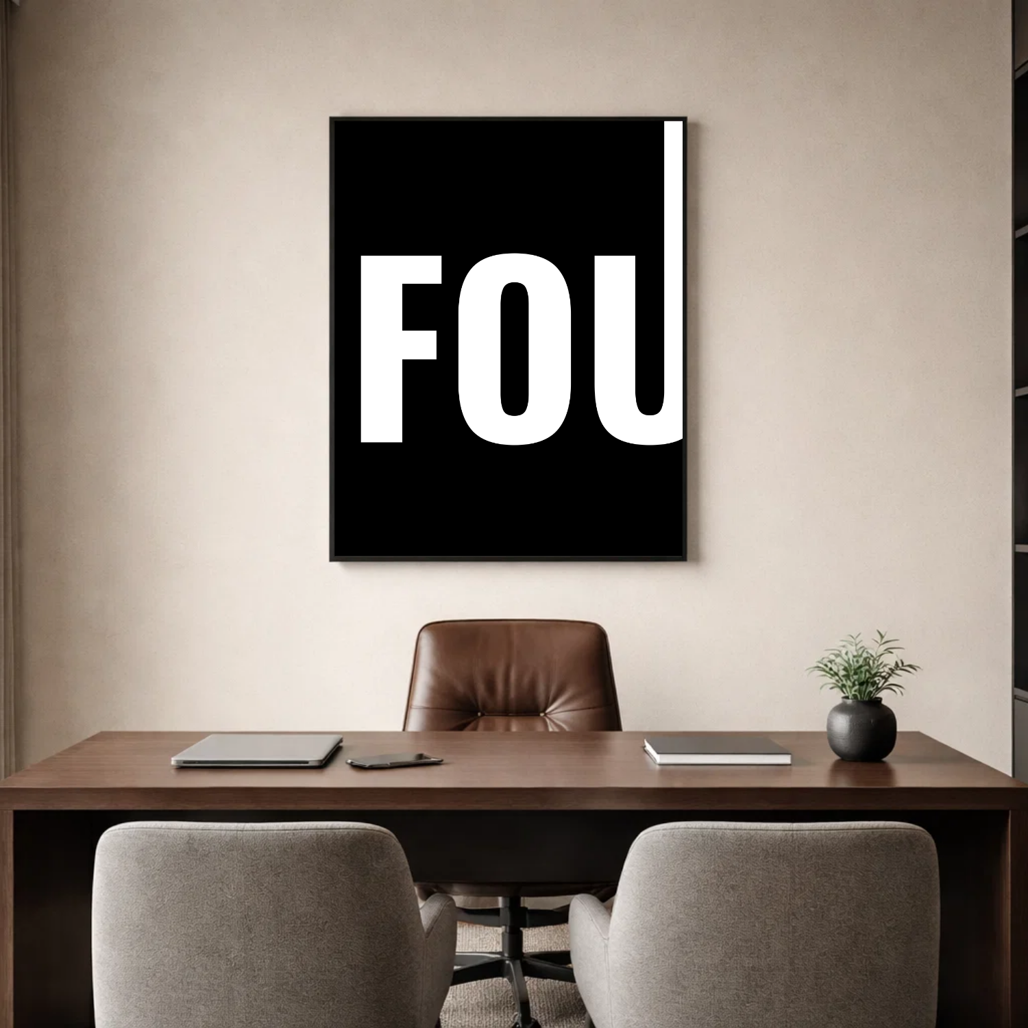 Affiche contemporaine "Fou"