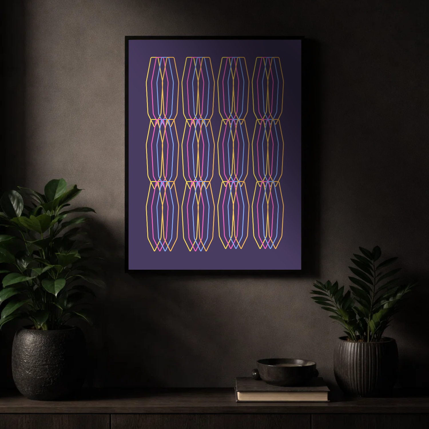 Affiche "Fusion vibrante"