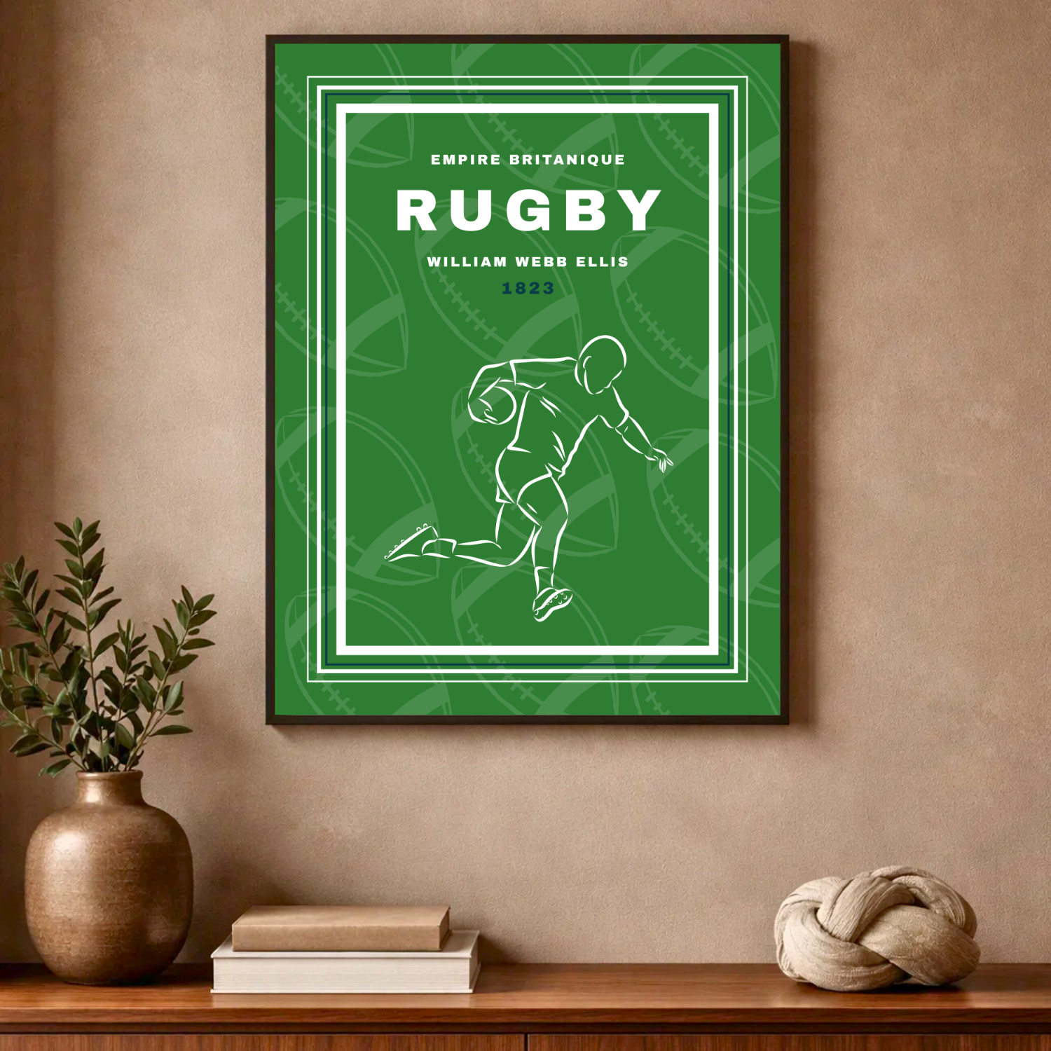 Affiche "Rugby contemporain"