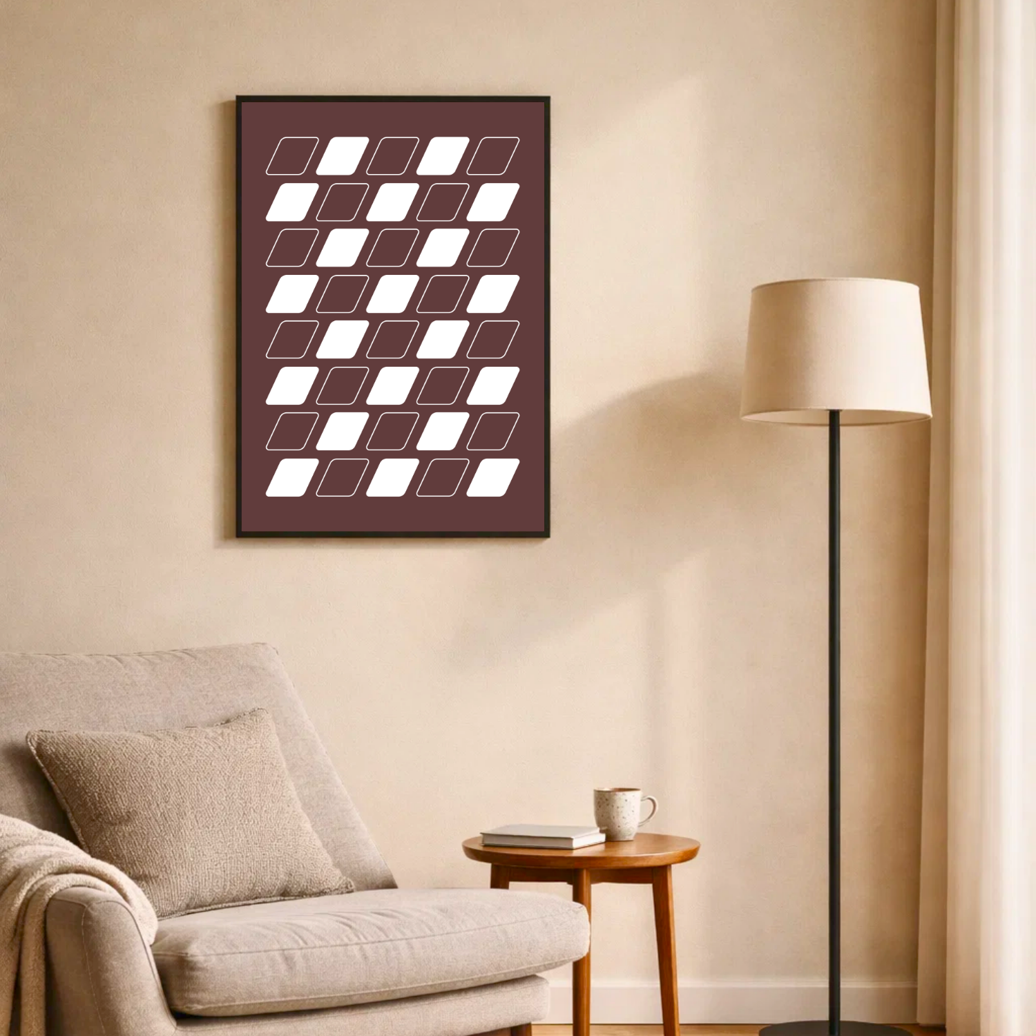 Affiche "Cadence terracotta"