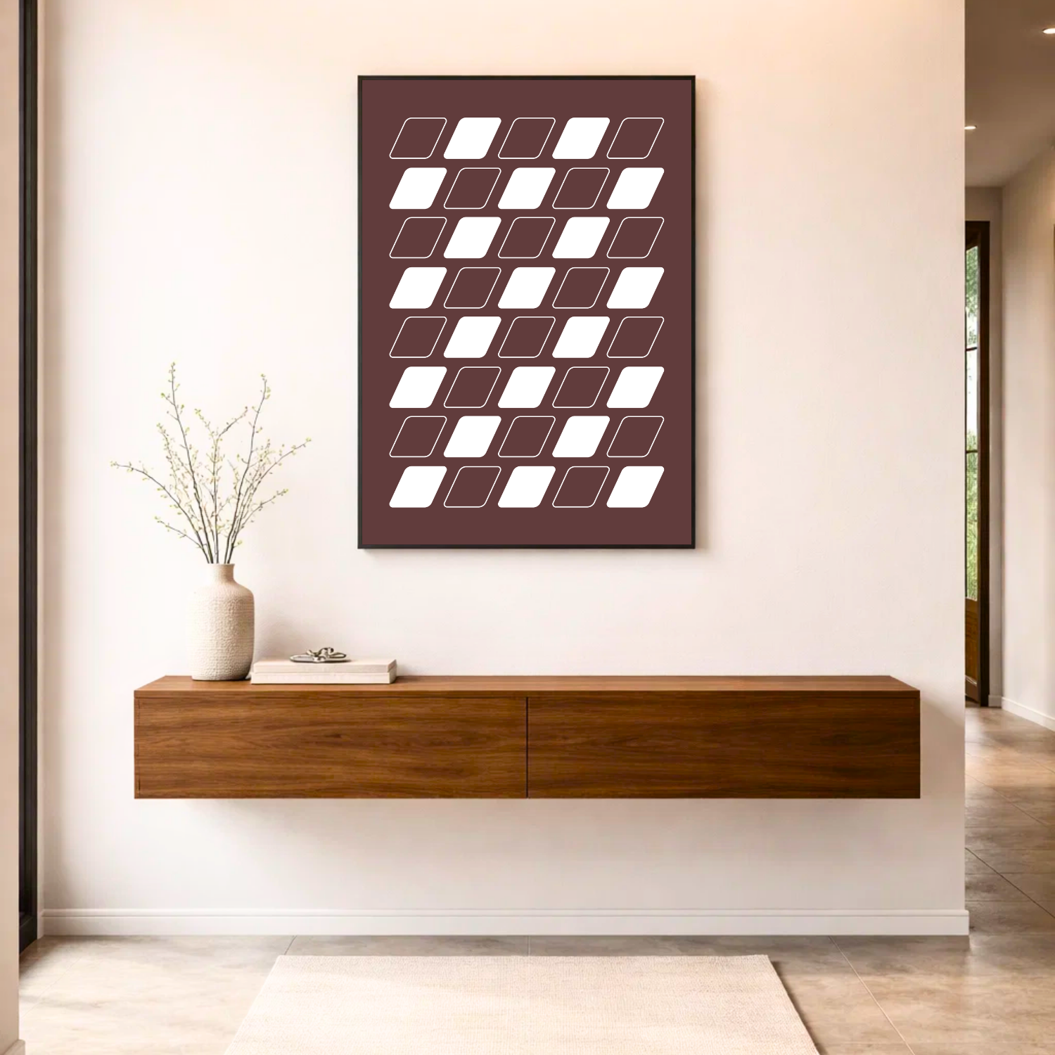 Affiche "Cadence terracotta"