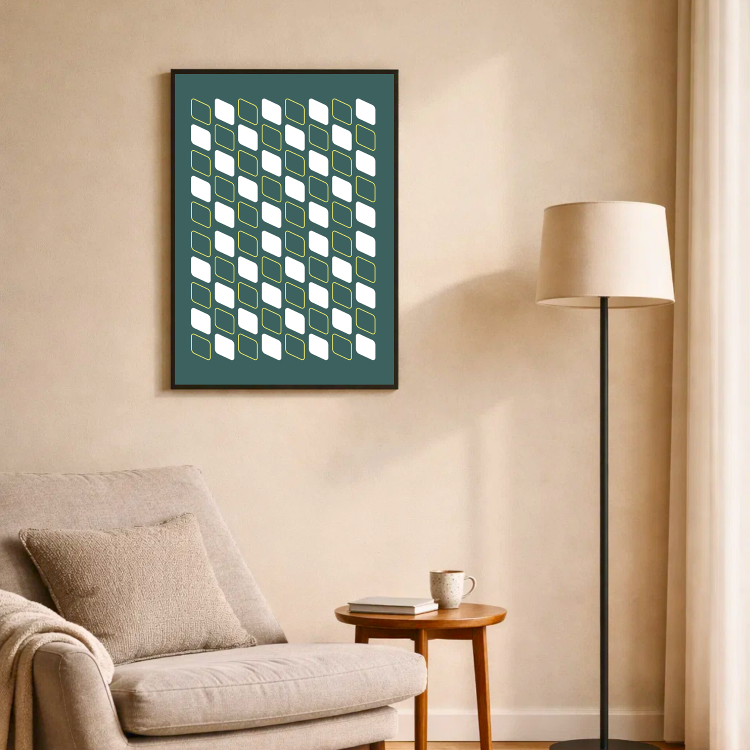 Affiche "Perspective émeraude"