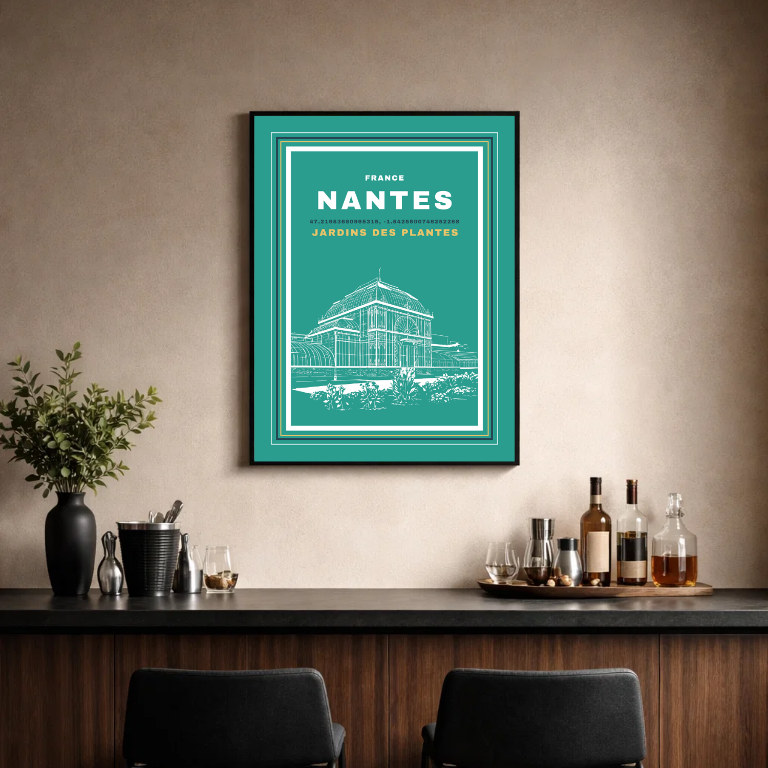 Affiche "Jardin des plantes contemporain"