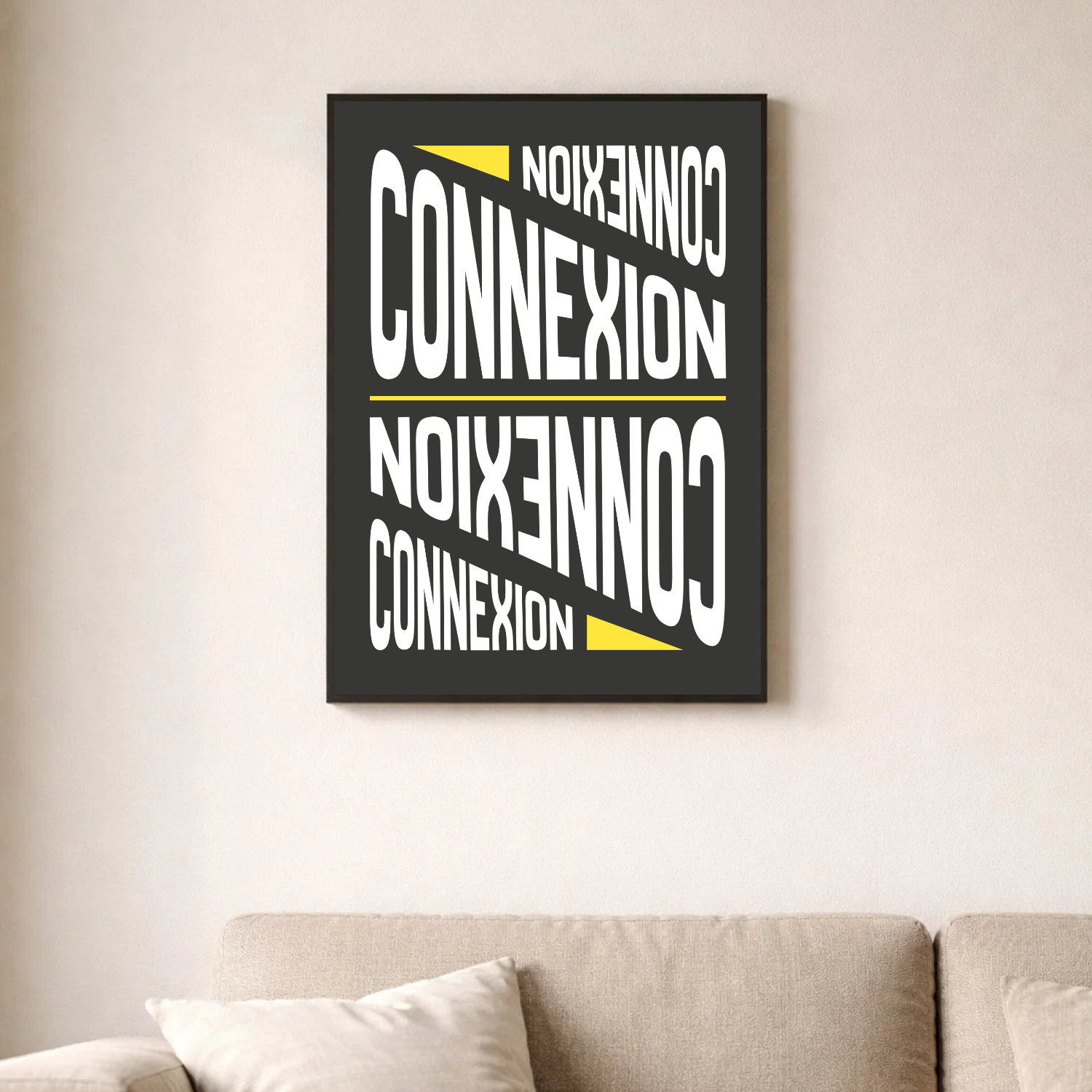Affiche contemporaine "Connexion"