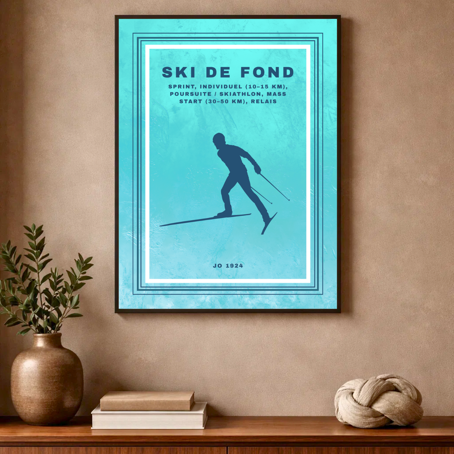 Affiche "Ski de fond contemporain"