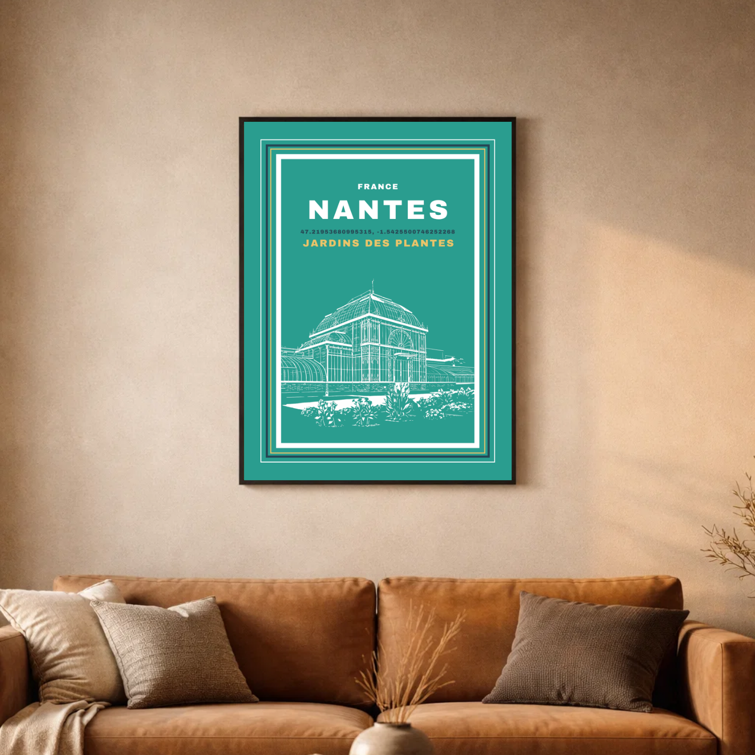 Affiche "Jardin des plantes contemporain"