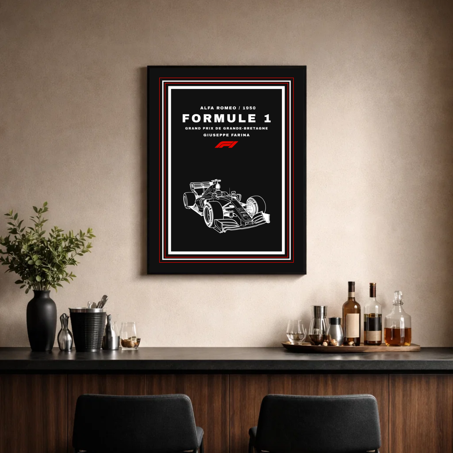 Affiche "Formule 1 contemporaine"