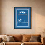 Affiche "Promenade des Anglais contemporaine"