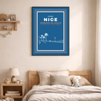 Affiche "Promenade des Anglais contemporaine"