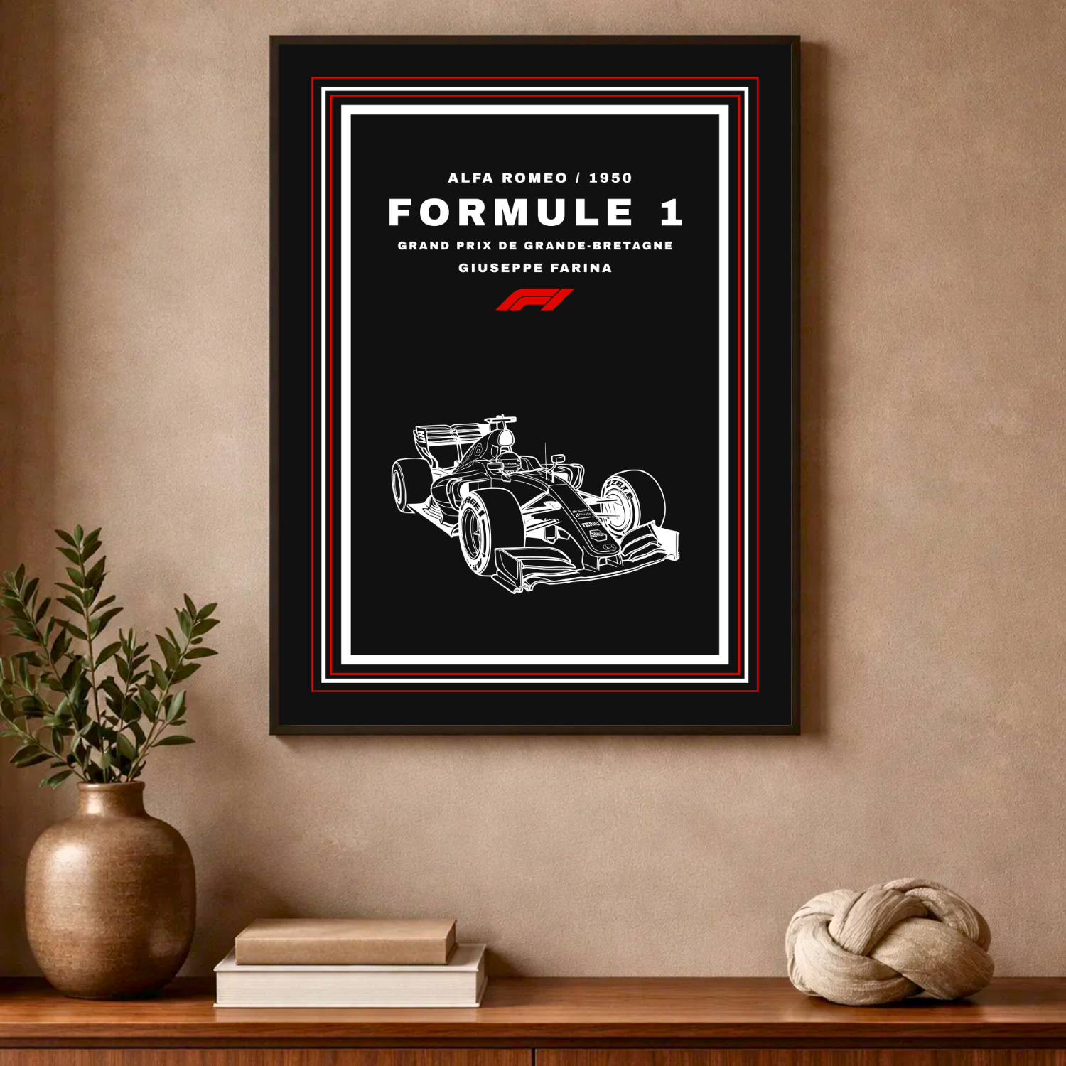 Affiche "Formule 1 contemporaine"