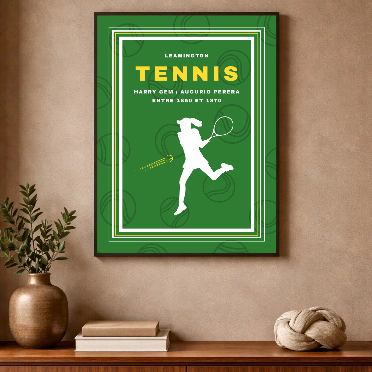 Affiche "Tennis contemporain"