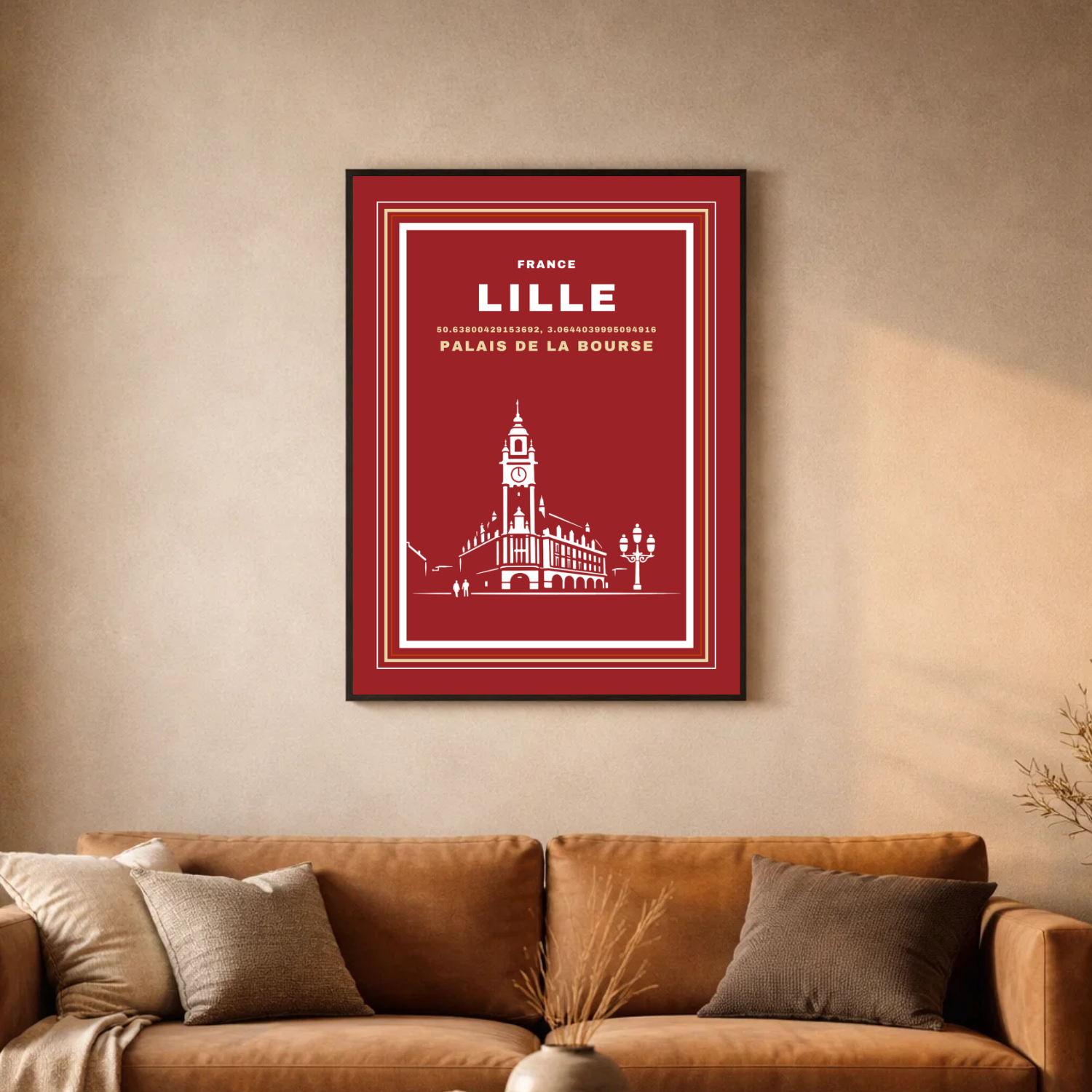 Affiche "Palais de la bourse contemporain"