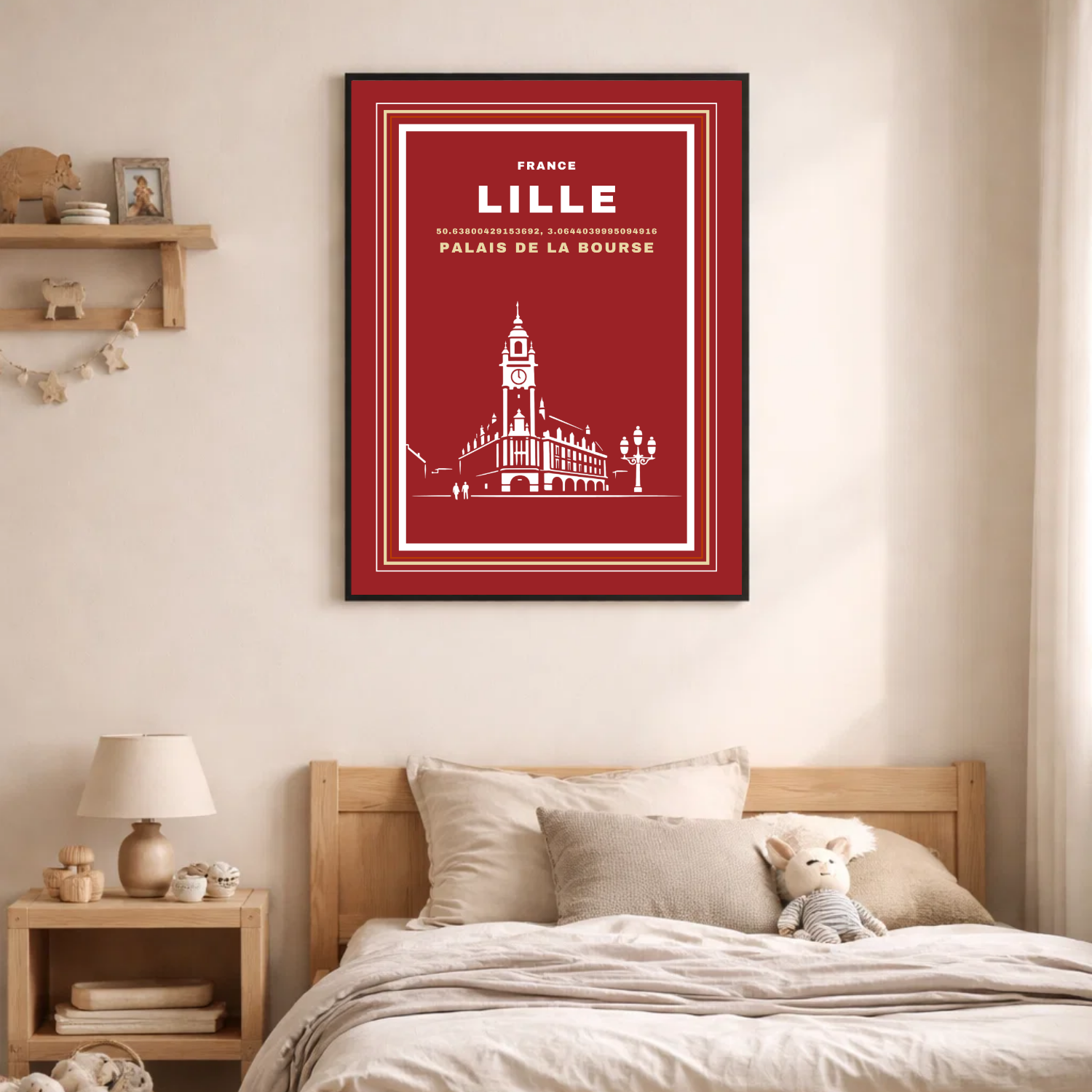 Affiche "Palais de la bourse contemporain"