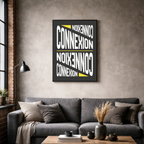Affiche contemporaine "Connexion"