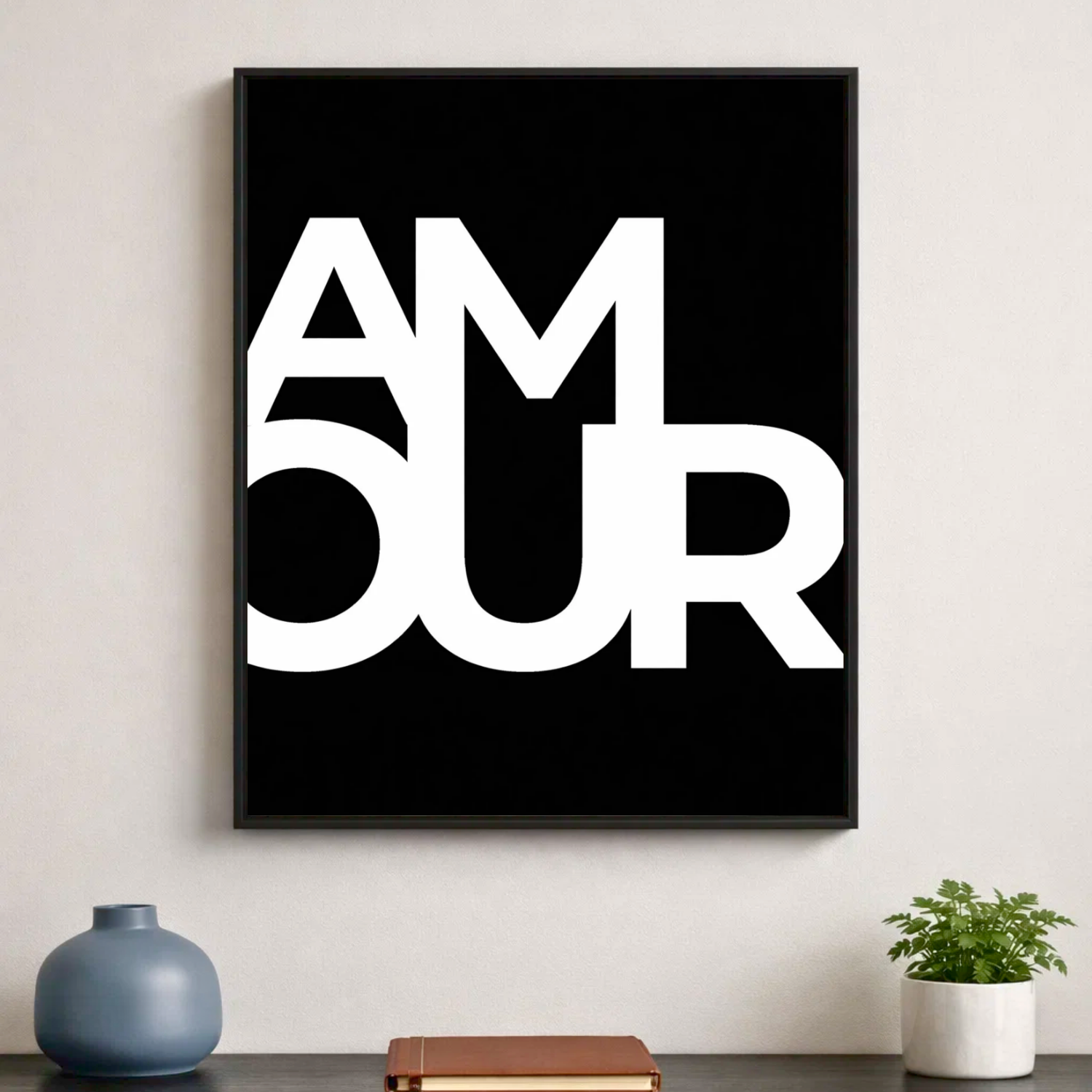 Affiche contemporaine "Amour"