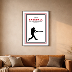 Affiche "Baseball contemporain"