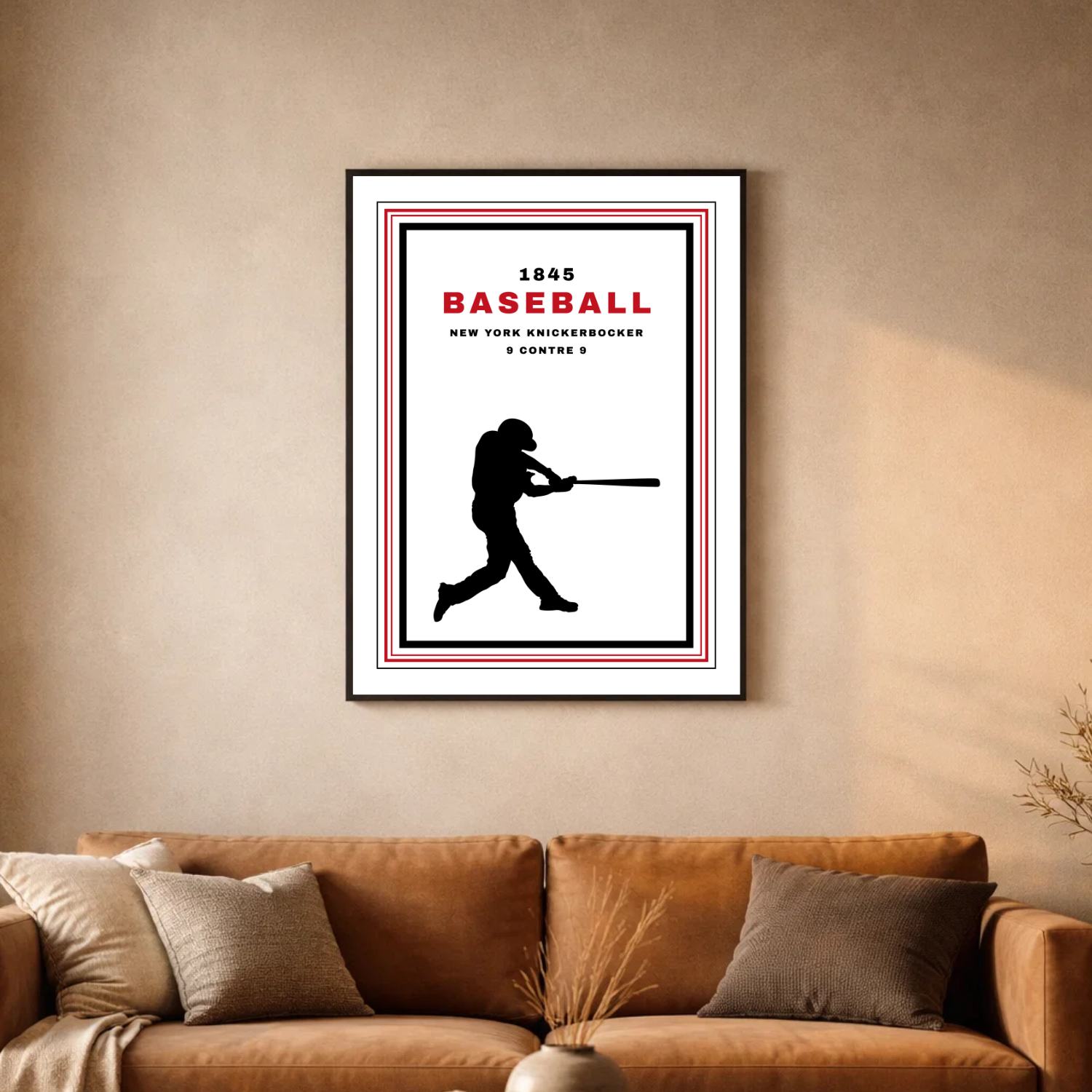 Affiche "Baseball contemporain"