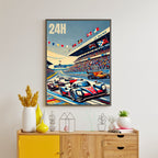 Affiche "Les 24h du Mans"