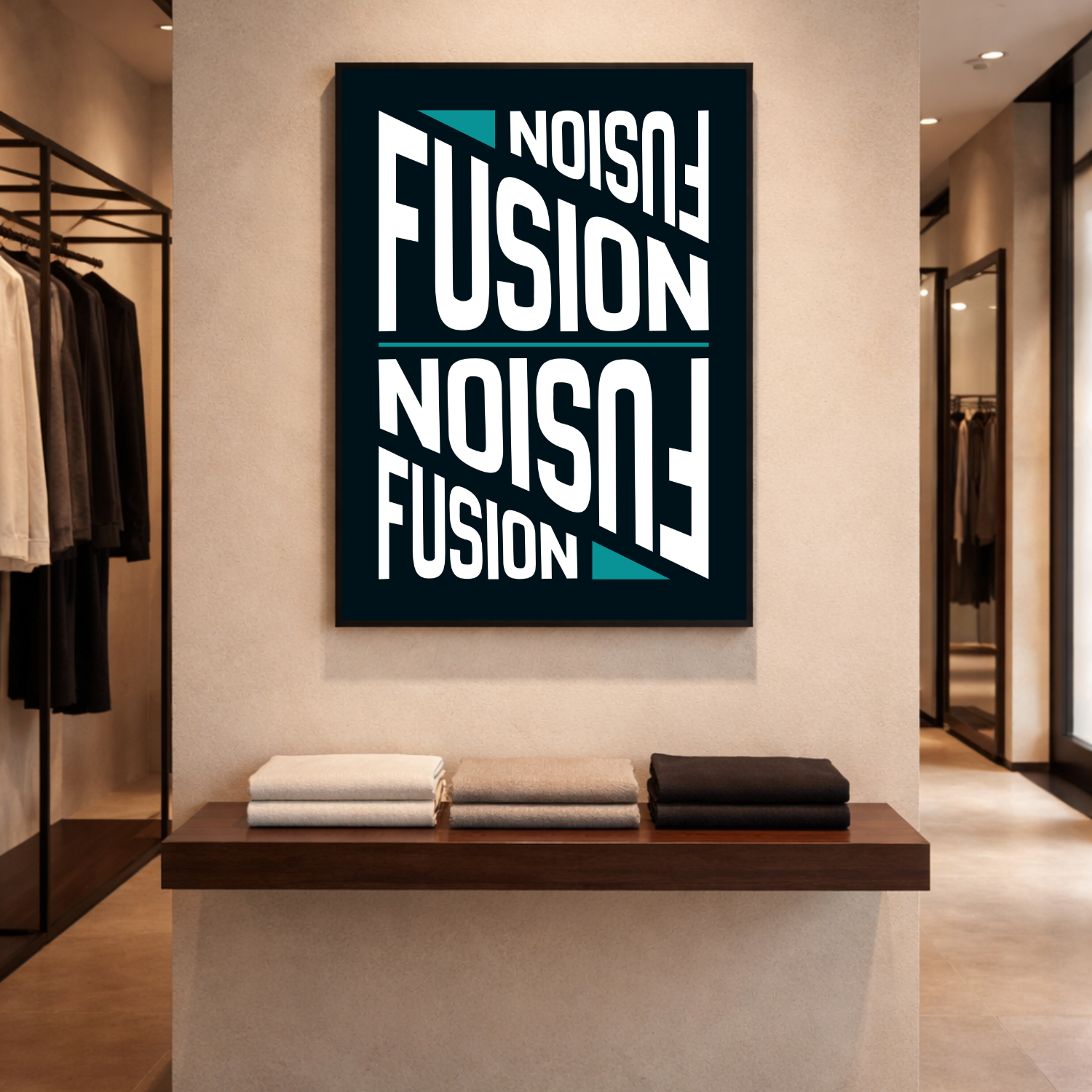 Affiche "Fusion" contemporaine