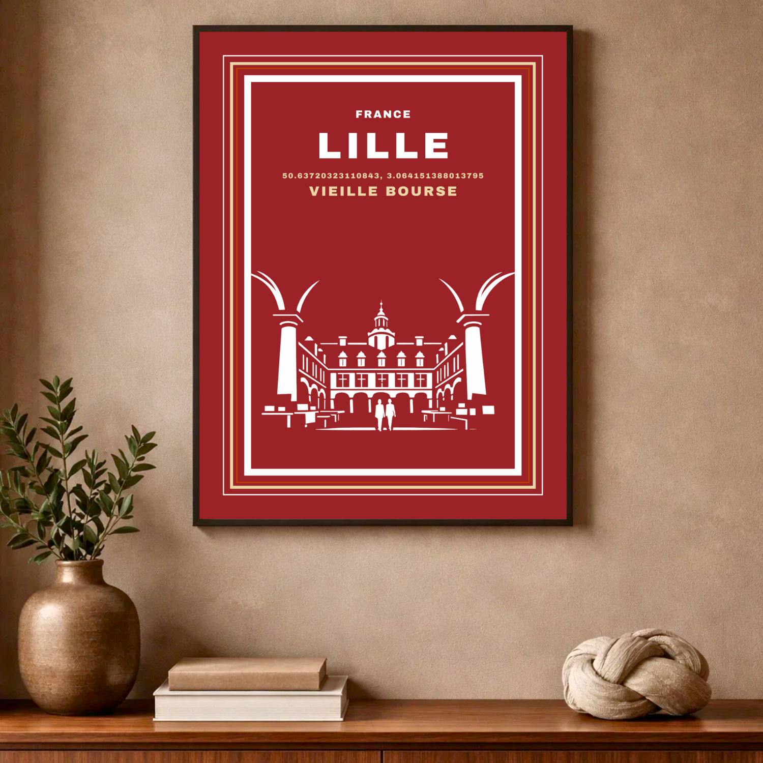 Affiche "Vieille bourse contemporaine"