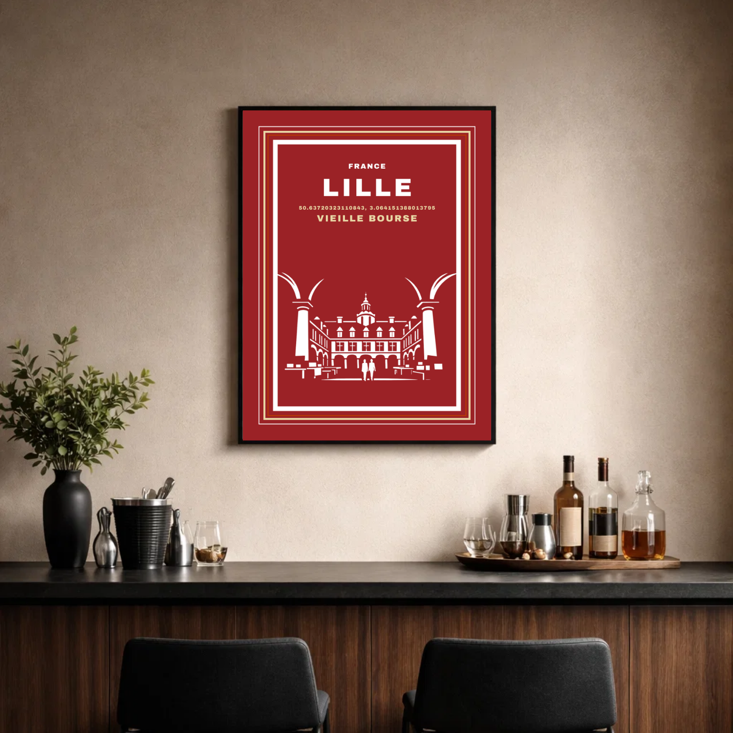 Affiche "Vieille bourse contemporaine"