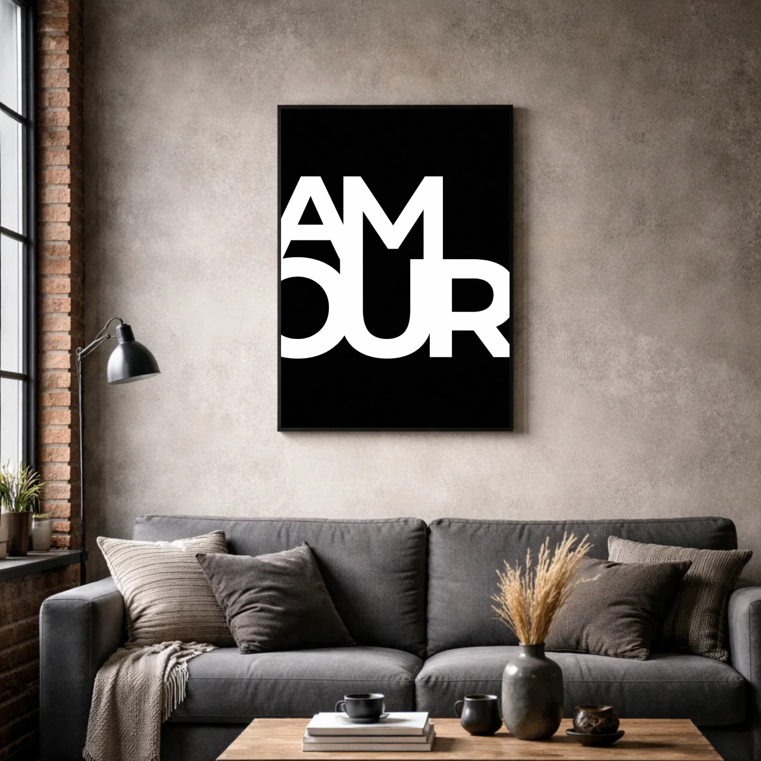 Affiche contemporaine "Amour"