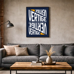 Affiche "Vertige" contemporaine