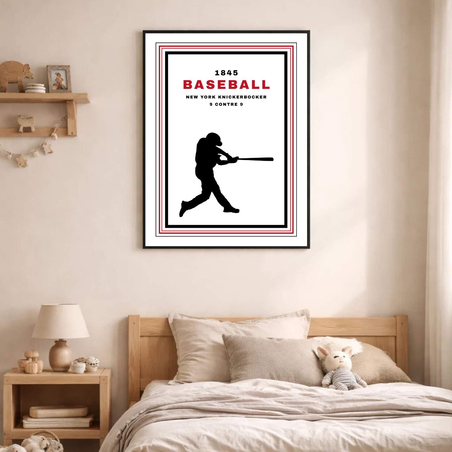Affiche "Baseball contemporain"