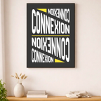 Affiche contemporaine "Connexion"