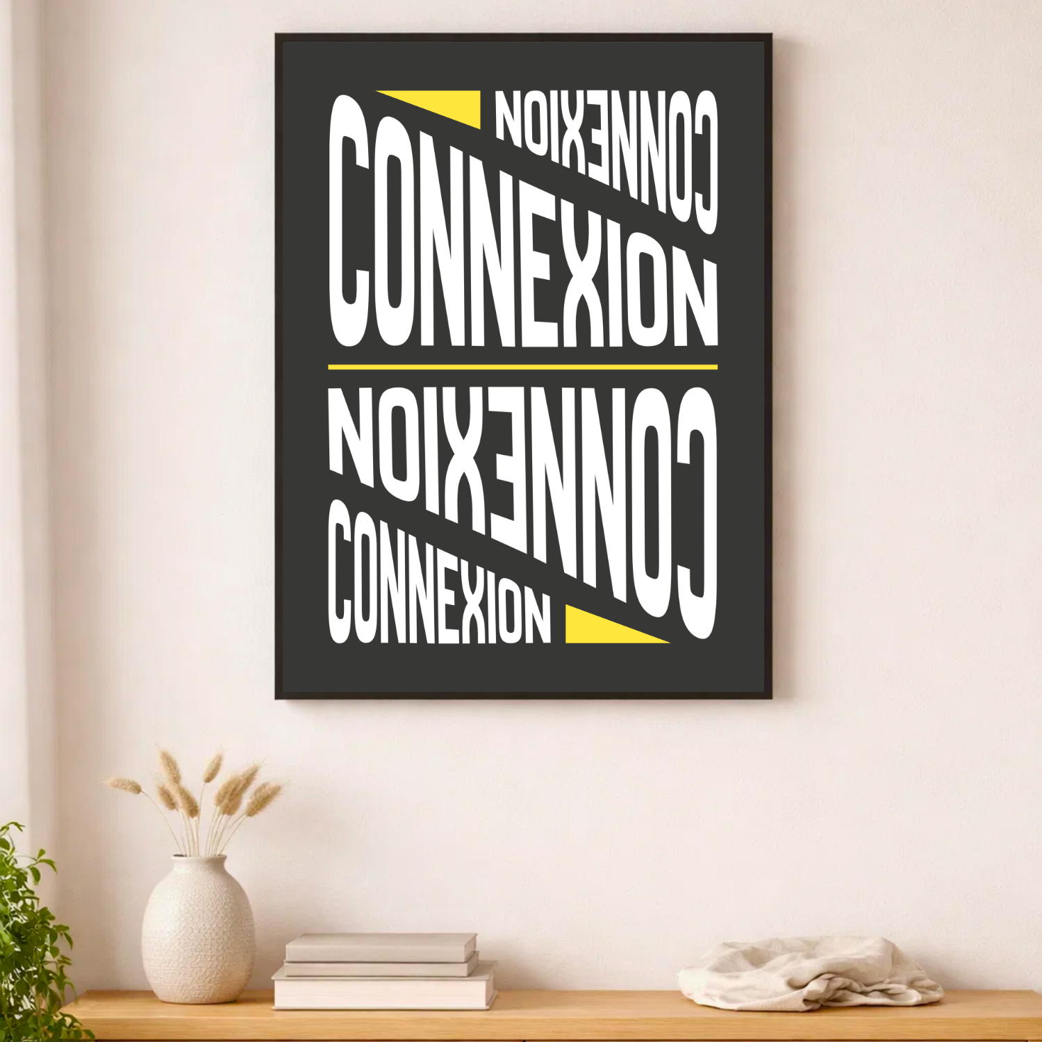 Affiche contemporaine "Connexion"