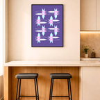 Affiche "Croisée lilas"