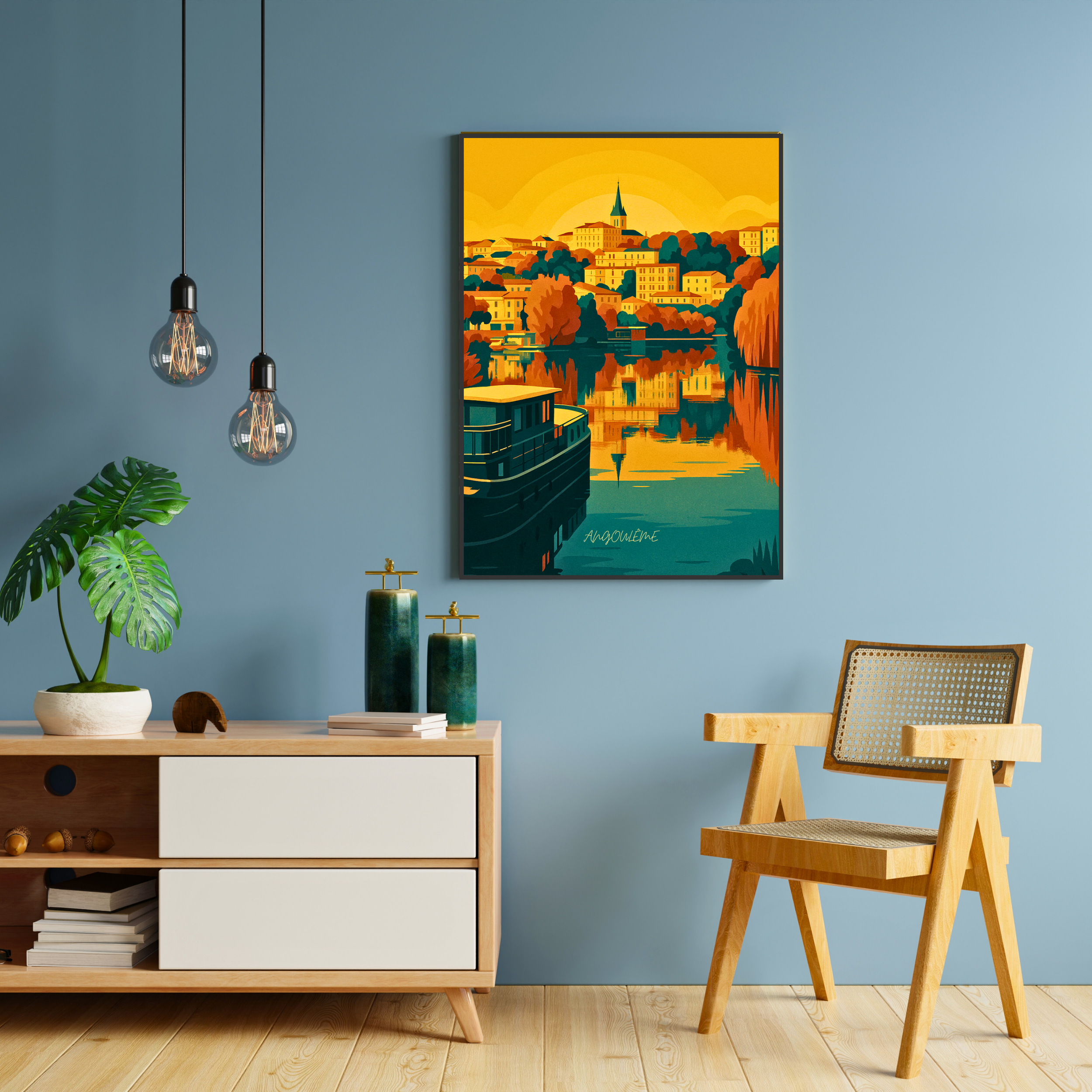Affiche Angoulême – Ville d’art et de bulles