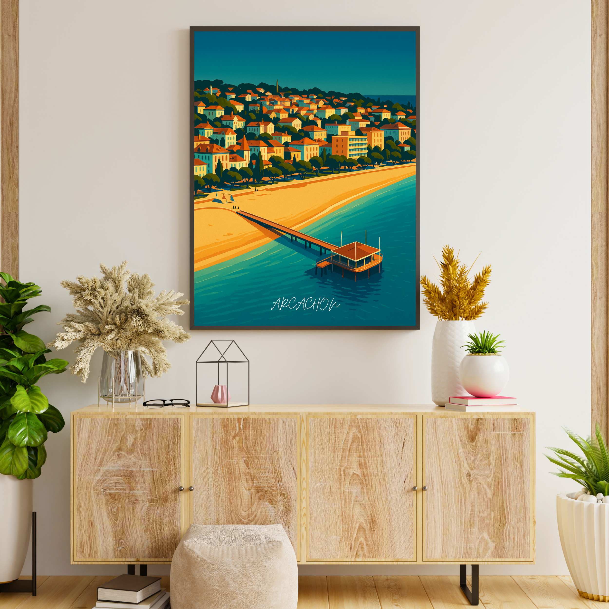 Affiche Arcachon – Évasion entre mer et pinède