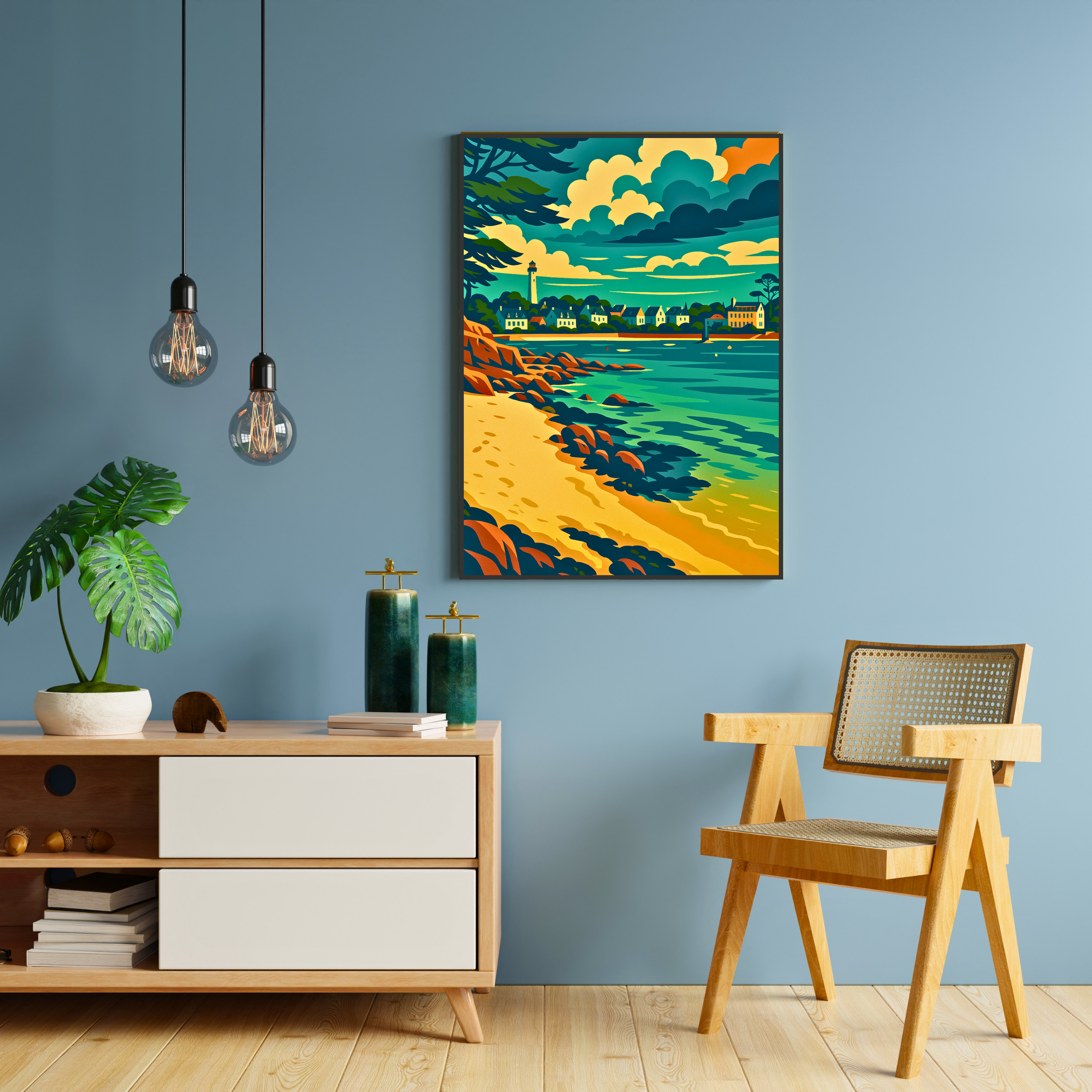 Affiche Bénodet – Esprit balnéaire et breton