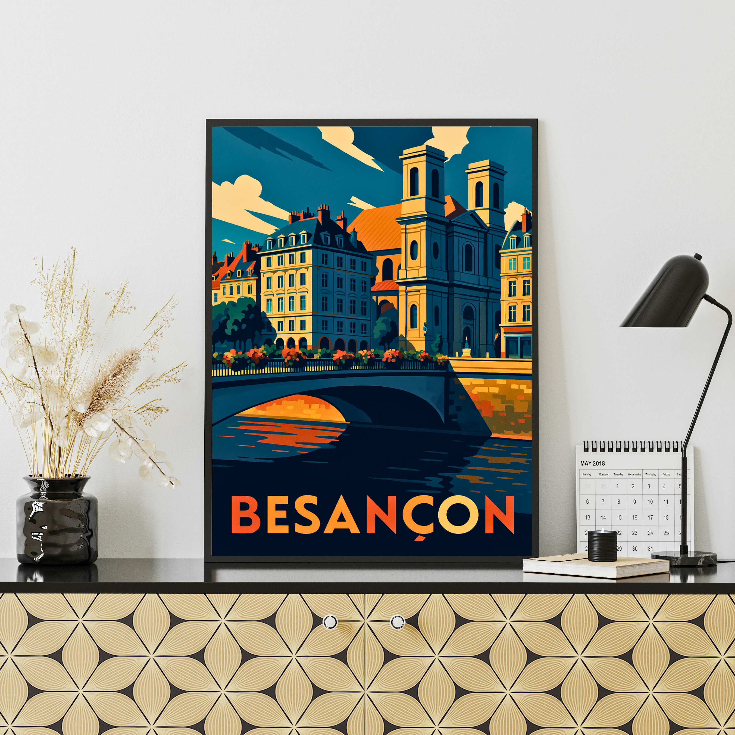Affiche Besançon – Citadelle et douceur du Doubs