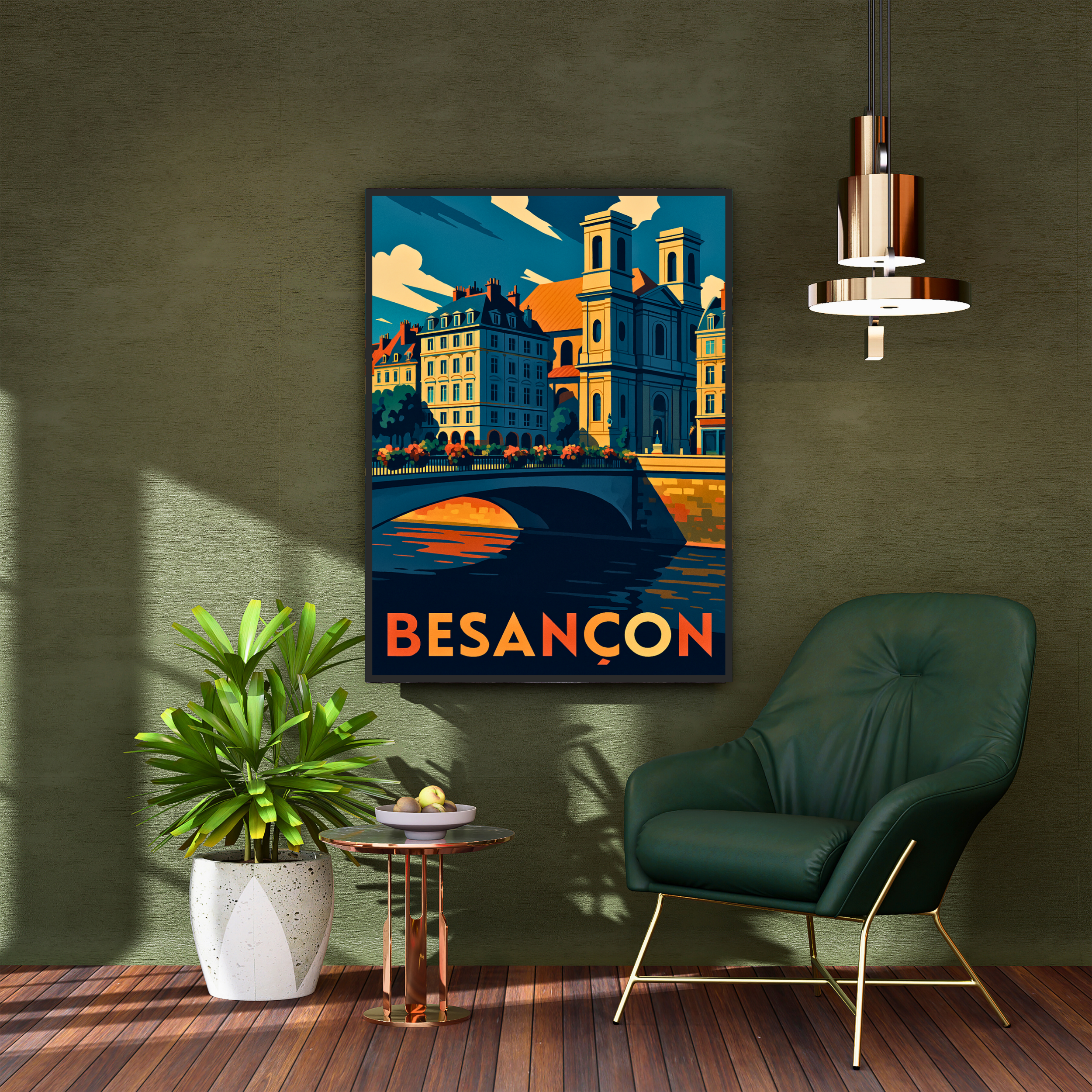 Affiche Besançon – Citadelle et douceur du Doubs