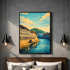 Affiche Besançon – Poster déco ville au style moderne