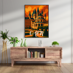 Affiche Caen – Histoire normande à encadrer
