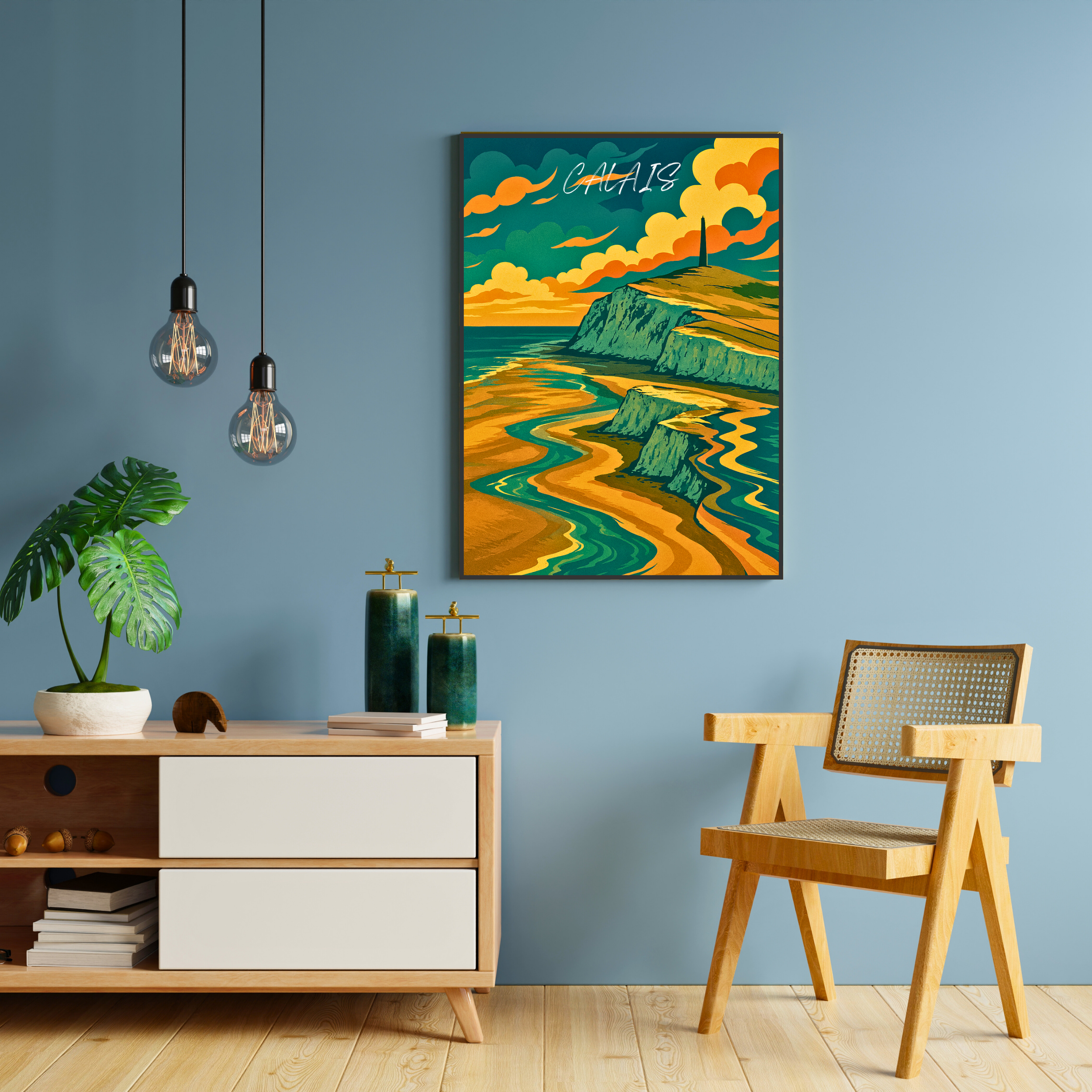Affiche Calais – Entre mer, beffroi et horizons