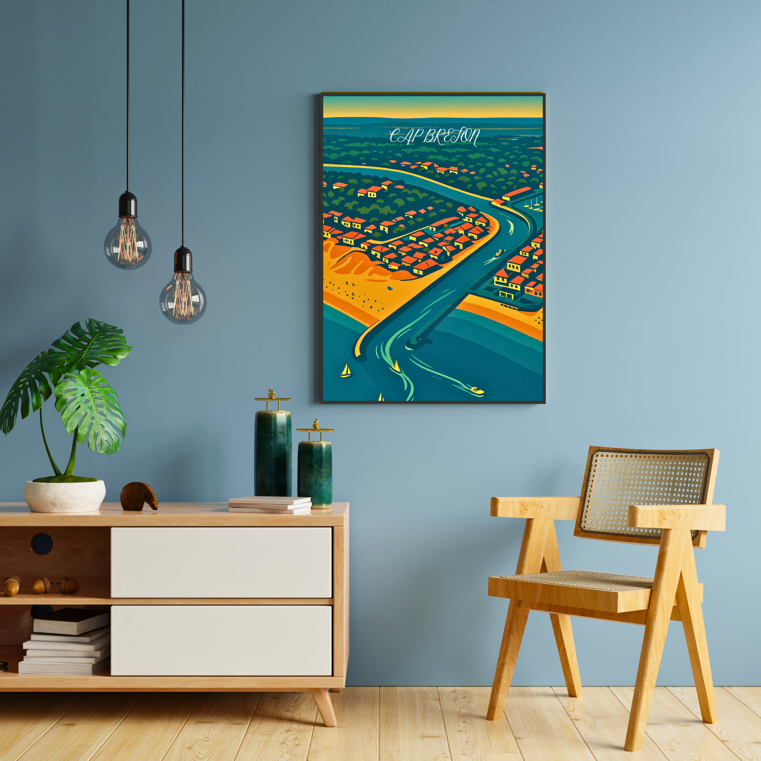 Affiche Capbreton – Surf, sable et esprit Landes